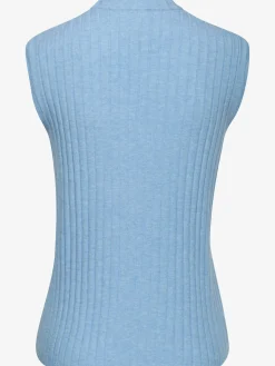 Débardeur en tricot débardeur sans manches en qualité côtelée