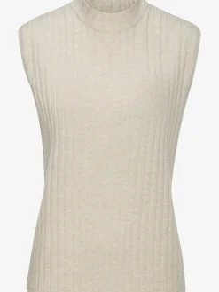 Débardeur en tricot débardeur sans manches en qualité côtelée