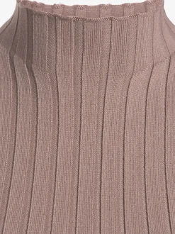 Débardeur en tricot encolure haute