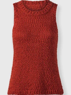 Débardeur en tricot joli fil fantaisie