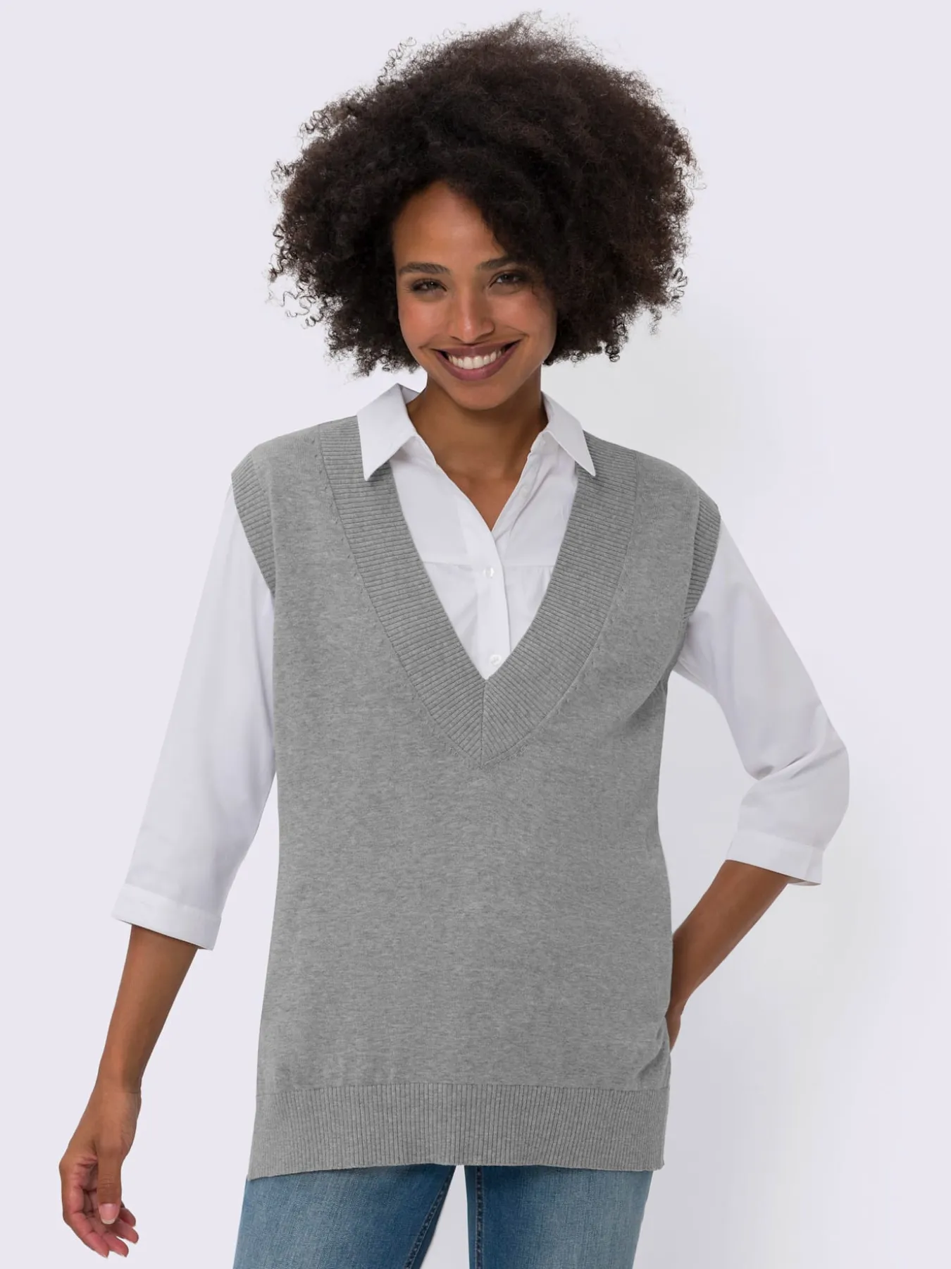 Débardeur en tricot pur coton
