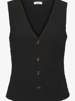 Débardeur gilet de costume à encolure en v profonde