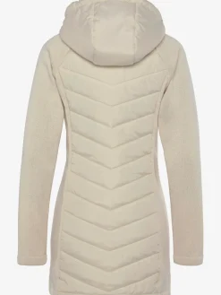 Doudoune manteau matelassé avec tricot polaire doux aux manches