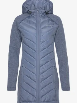 Doudoune manteau matelassé avec tricot polaire doux aux manches