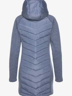 Doudoune manteau matelassé avec tricot polaire doux aux manches