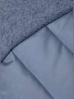 Doudoune manteau matelassé avec tricot polaire doux aux manches
