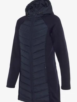 Doudoune manteau matelassé avec tricot polaire doux aux manches