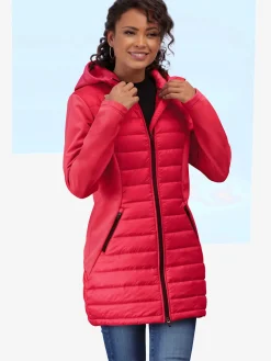 Doudoune veste matelassée avec manches softshell et empiècements