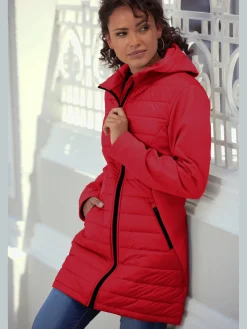 Doudoune veste matelassée avec manches softshell et empiècements