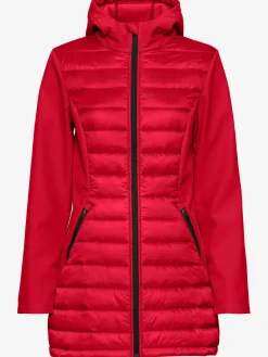Doudoune veste matelassée avec manches softshell et empiècements