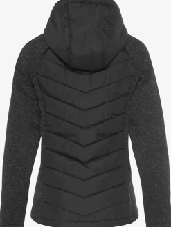 Doudoune veste matelassée en tricot polaire doux aux manches