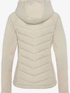 Doudoune veste matelassée en tricot polaire doux aux manches
