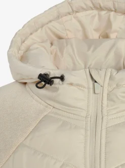 Doudoune veste matelassée en tricot polaire doux aux manches