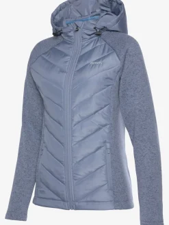 Doudoune veste matelassée en tricot polaire doux aux manches
