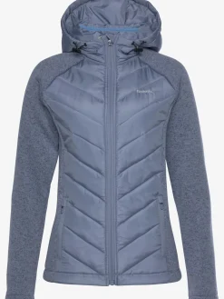 Doudoune veste matelassée en tricot polaire doux aux manches