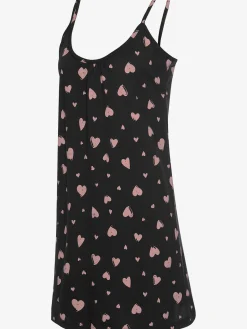 Déshabillé chemise de nuit avec imprimé cœur