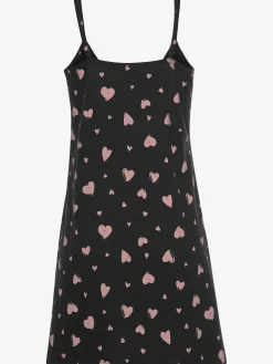 Déshabillé chemise de nuit avec imprimé cœur