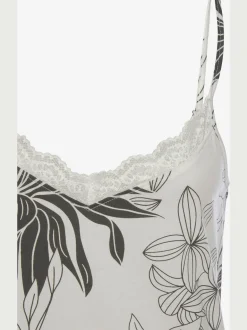 Déshabillé court à motif floral