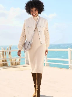 Gilet aspect bouclé élégant