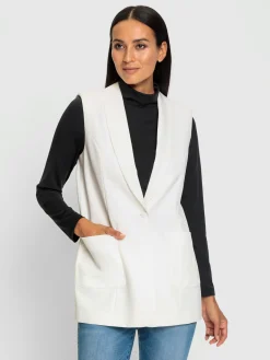 Gilet blazer coupe droite