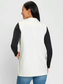 Gilet blazer coupe droite
