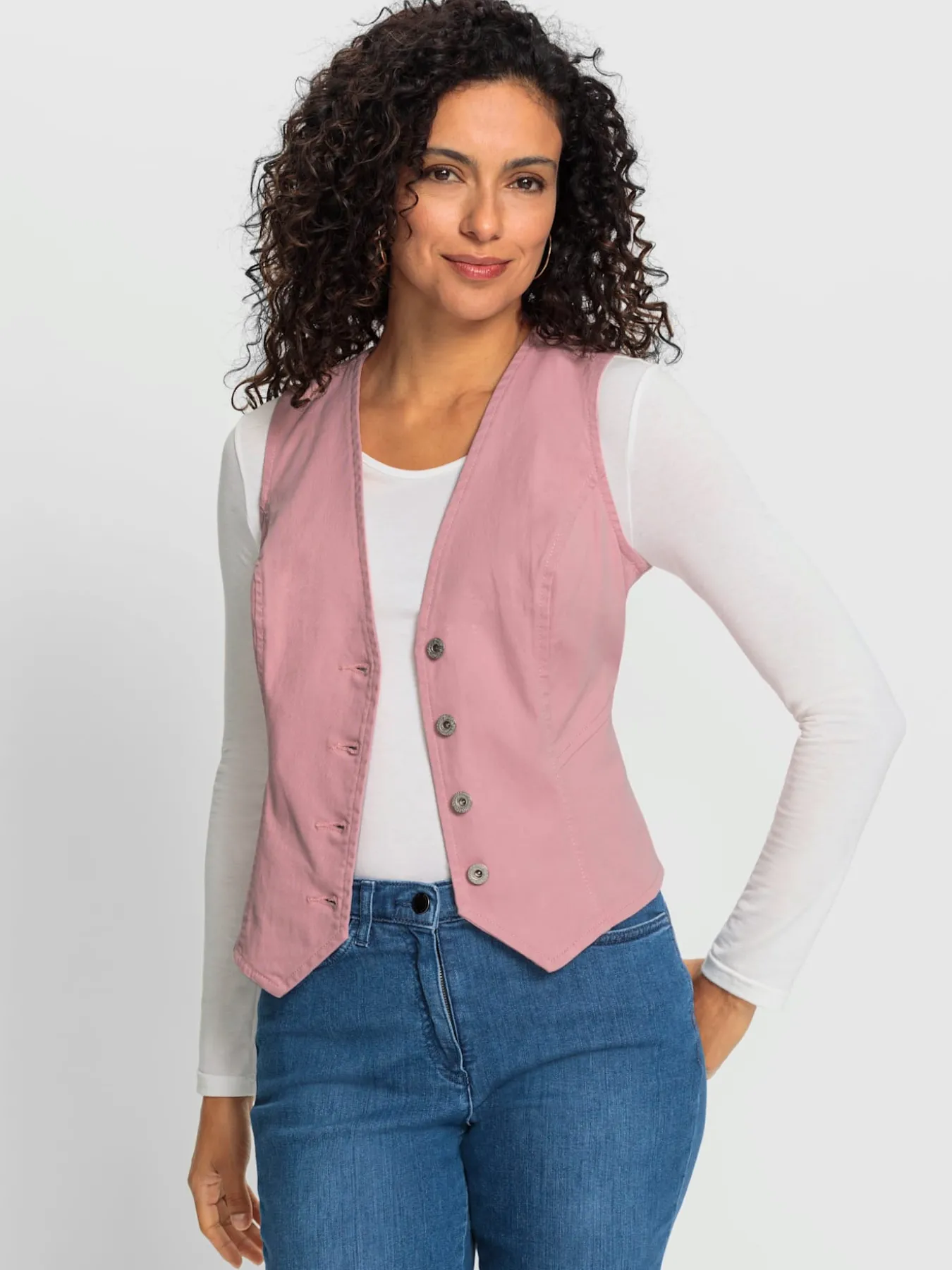 Gilet en jean pourcentage de coton élevé