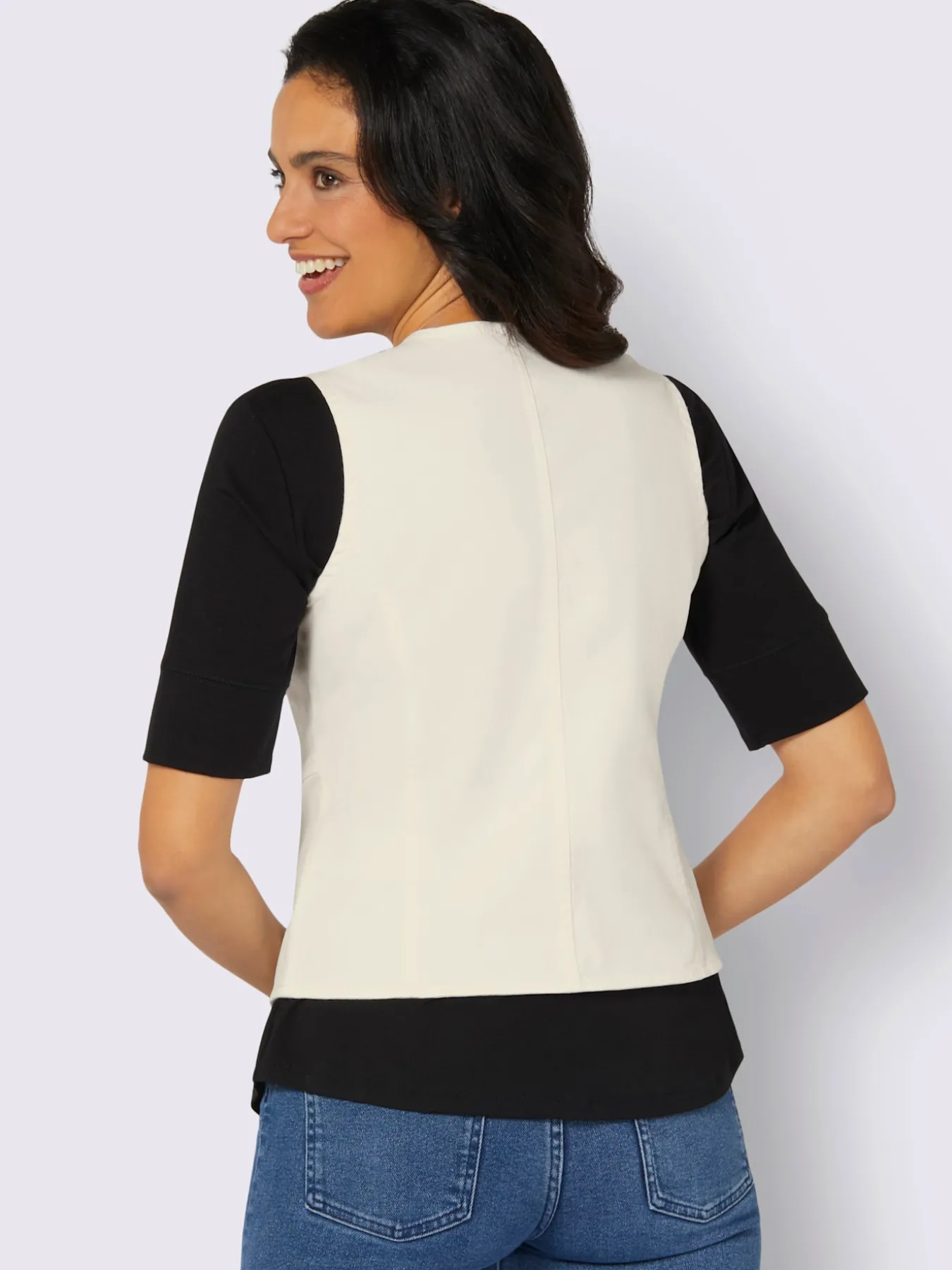 Gilet en jean pourcentage de coton élevé