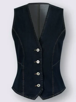 Gilet en jean pourcentage de coton élevé