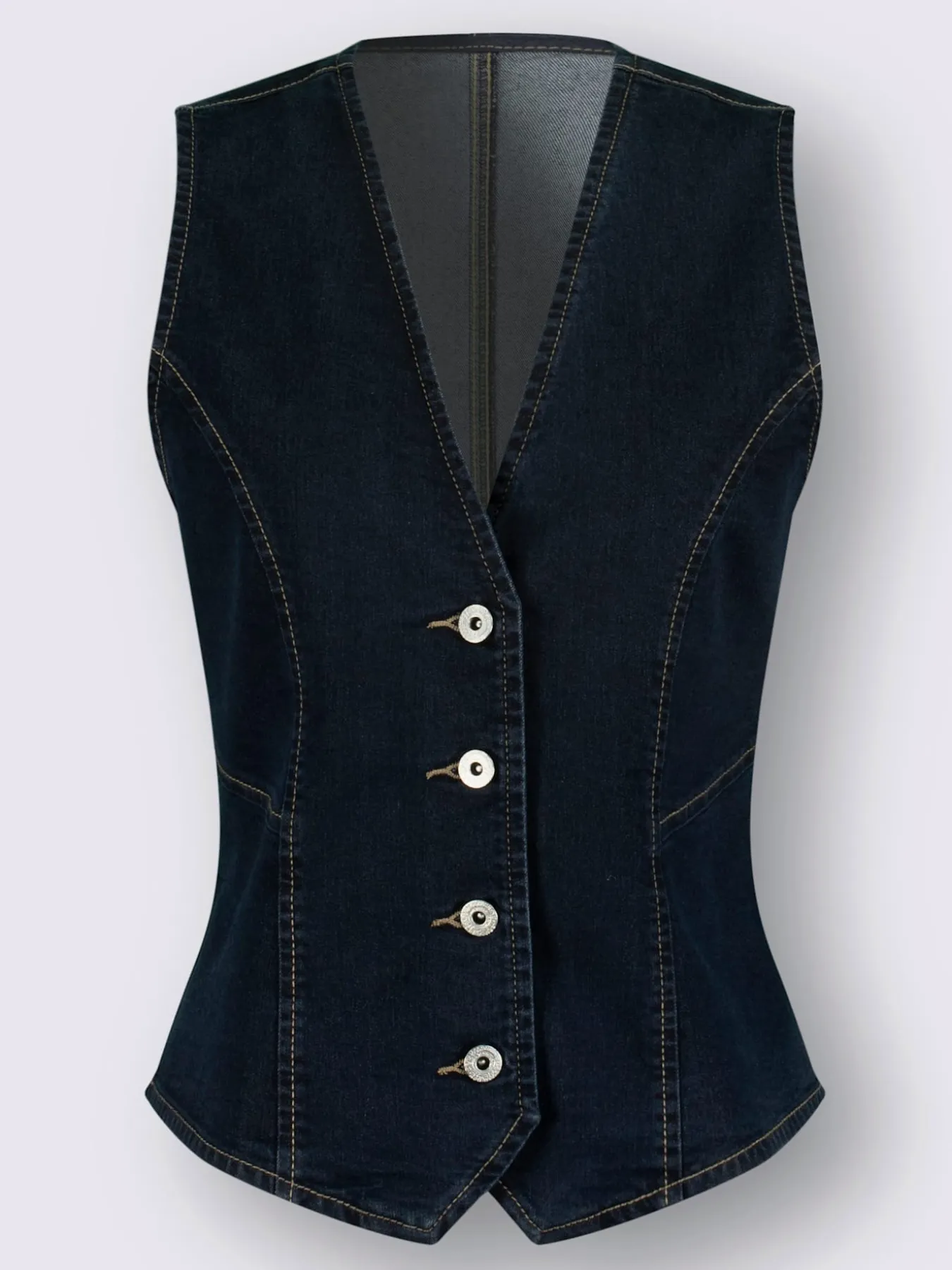 Gilet en jean pourcentage de coton élevé