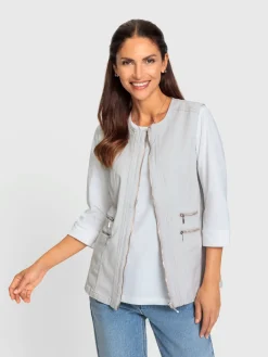 Gilet en jean qualité coton doux sur la peau