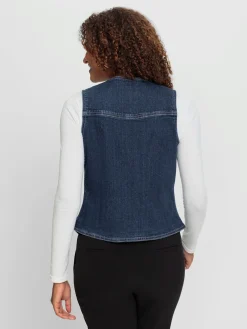 Gilet en jean qualité coton doux sur la peau