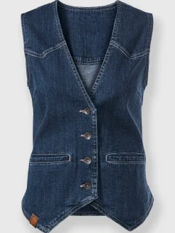 Gilet en jean qualité coton doux sur la peau