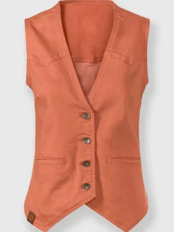 Gilet en jean qualité coton doux sur la peau