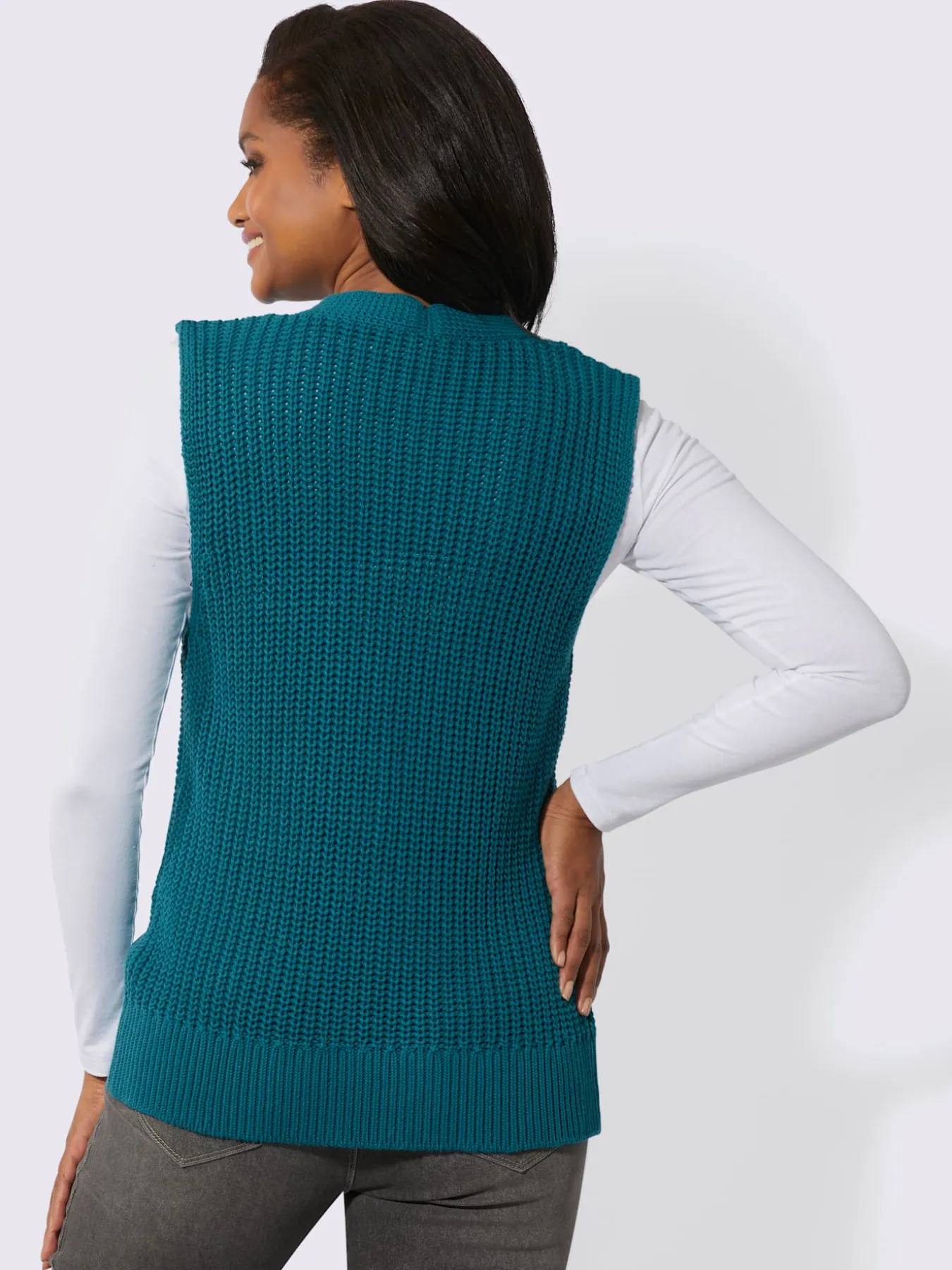 Gilet en tricot pur coton