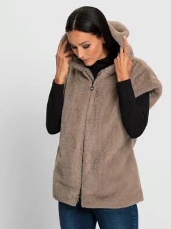 Gilet imitation fourrure chaud et moelleux