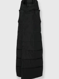 Gilet long à capuche