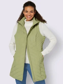 Gilet long capuche amovible