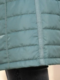Gilet long coutures flatlock argent