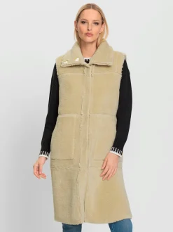 Gilet long modèle réversible