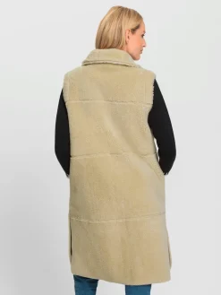 Gilet long modèle réversible