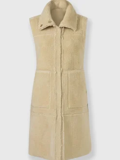 Gilet long modèle réversible