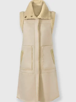 Gilet long modèle réversible