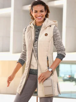 Gilet long qualité matelassée