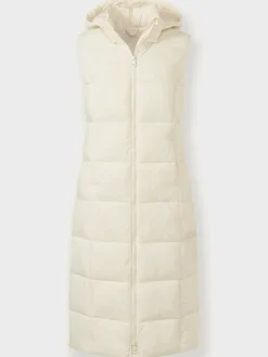 Gilet long zippé double curseur