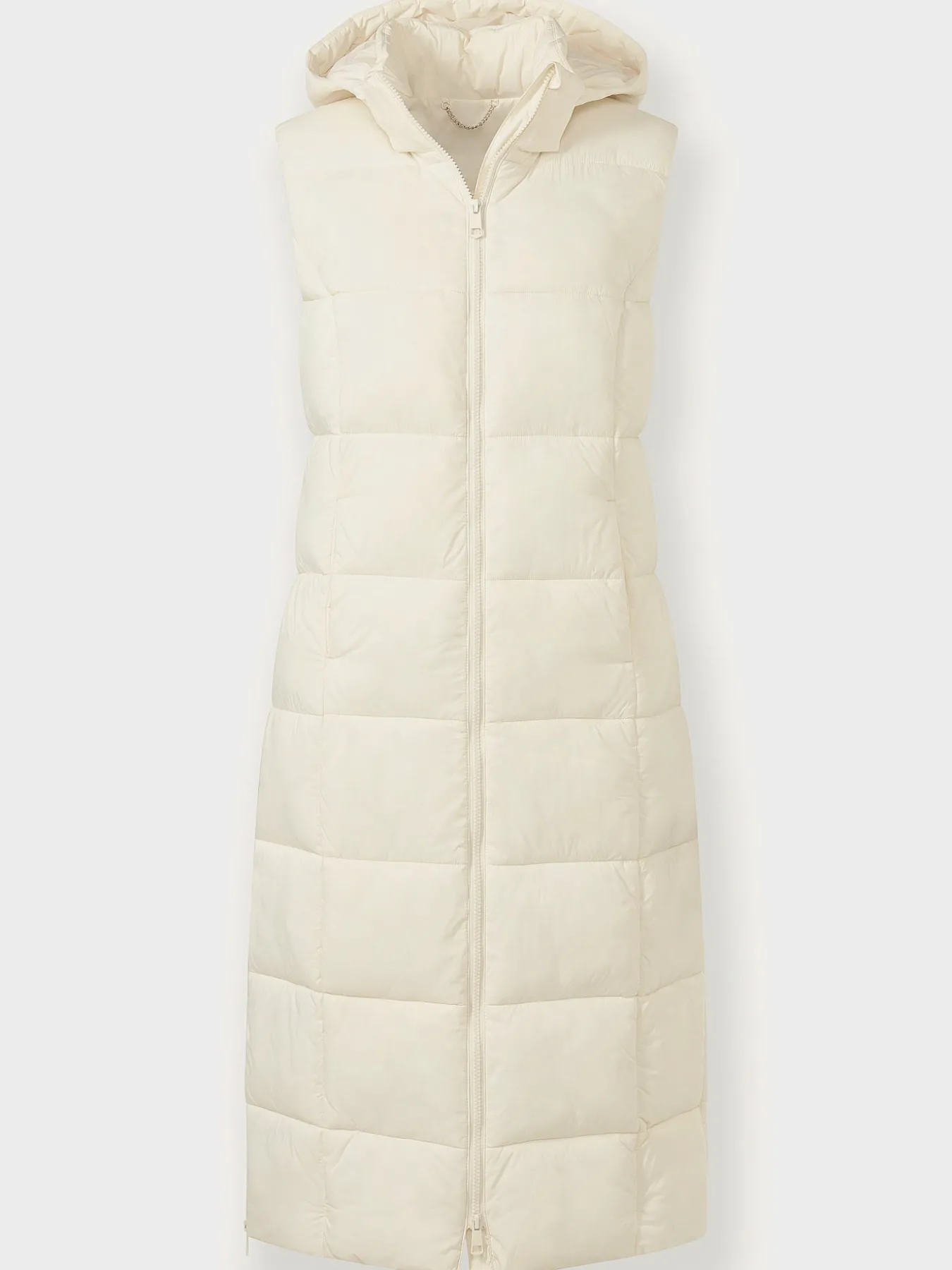 Gilet long zippé double curseur