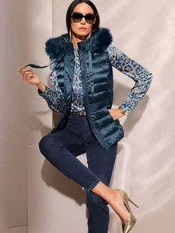 Gilet matelassé 80% duvet, 20% plumes