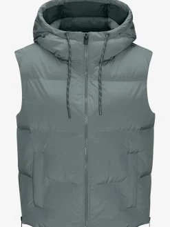Gilet matelassé avec glissière latérale