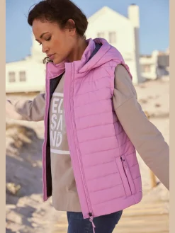 Gilet matelassé avec poches latérales à glissière