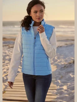 Gilet matelassé avec poches latérales à glissière