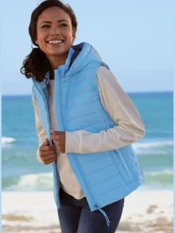 Gilet matelassé avec poches latérales à glissière